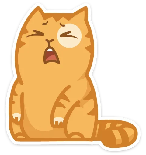 😦 Стикер «Тигрёнок Персик» для Telegram