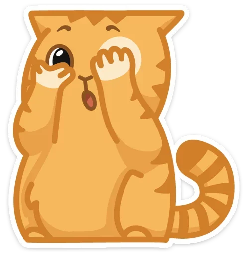 🙈 Стикер «Тигрёнок Персик» для Telegram