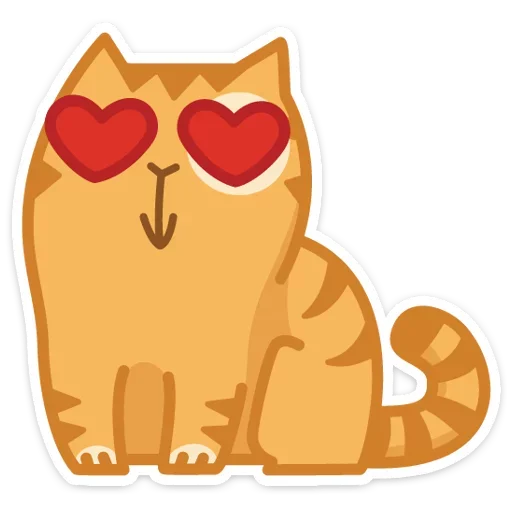 😍 Стикер «Тигрёнок Персик» для Telegram