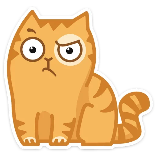 😦 Стикер «Тигрёнок Персик» для Telegram