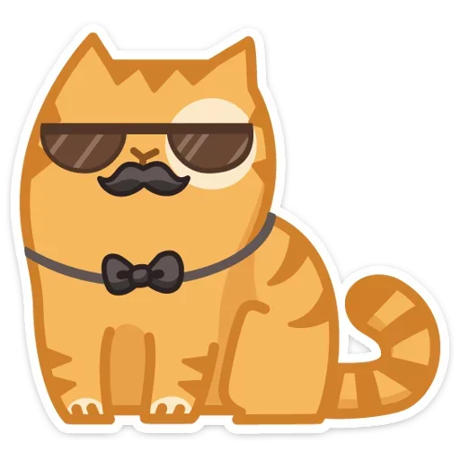 😎 Стикер «Тигрёнок Персик» для Telegram