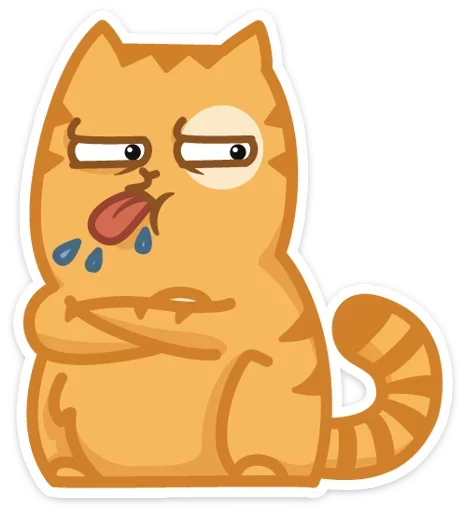 😝 Стикер «Тигрёнок Персик» для Telegram