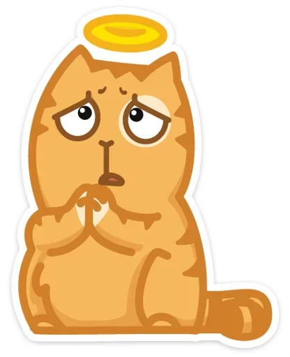 😇 Стикер «Тигрёнок Персик» для Telegram