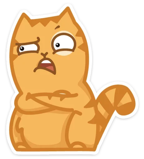 😦 Стикер «Тигрёнок Персик» для Telegram