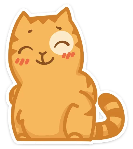 ☺️ Стикер «Тигрёнок Персик» для Telegram