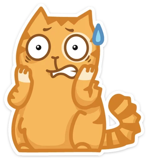 😰 Стикер «Тигрёнок Персик» для Telegram