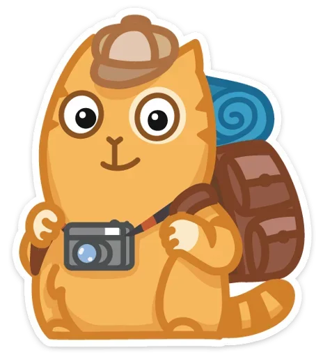 😌 Стикер «Тигрёнок Персик» для Telegram