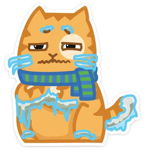 😷 Стикер «Тигрёнок Персик» для Telegram