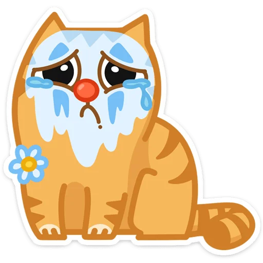 😢 Стикер «Забавный Персик» для Telegram