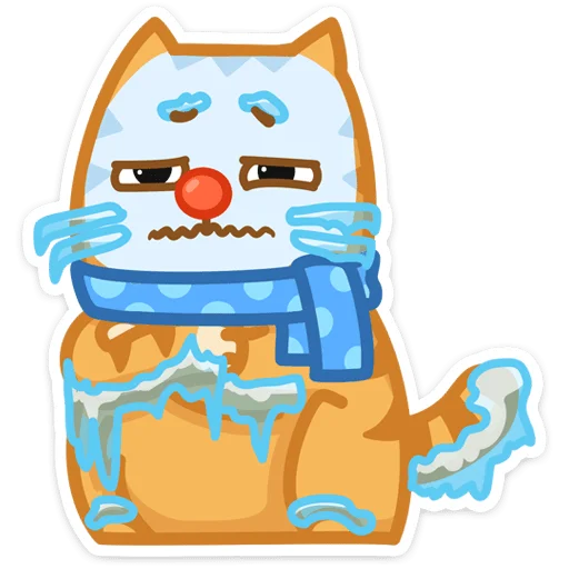 🥶 Стикер «Забавный Персик» для Telegram