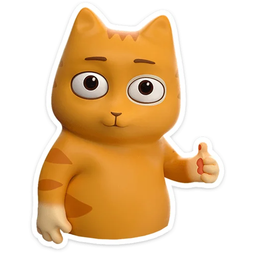 👍 Стикер «Персик в 3D» для Telegram