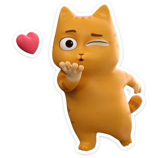 😼 Стикер «Персик в 3D» для Telegram