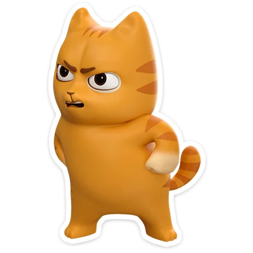 😼 Стикер «Персик в 3D» для Telegram
