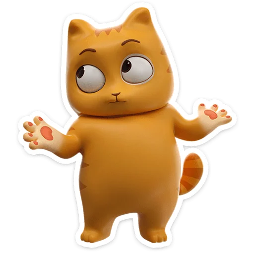 😼 Стикер «Персик в 3D» для Telegram