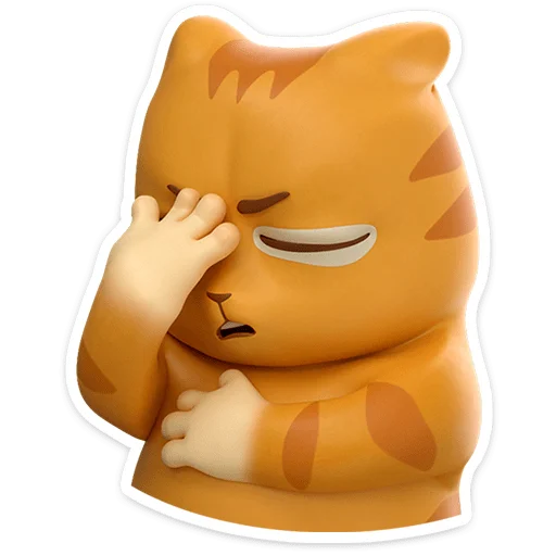 😼 Стикер «Персик в 3D» для Telegram