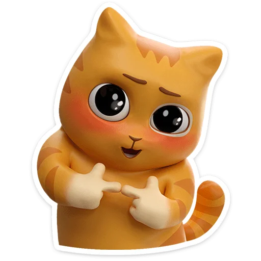 ☺ Стикер «Персик в 3D» для Telegram