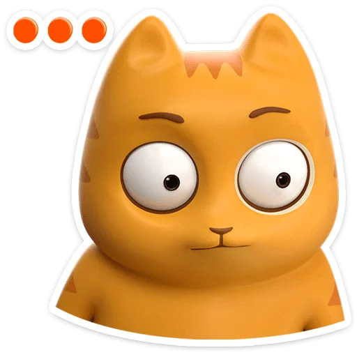 😼 Стикер «Персик в 3D» для Telegram