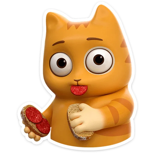 😼 Стикер «Персик в 3D» для Telegram
