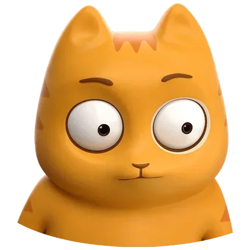 😐 Стикер «Персик в 3D Без Текста» для Telegram