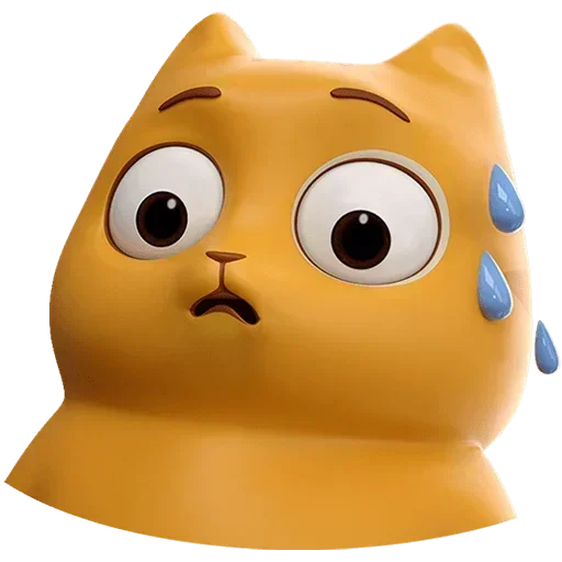 😥 Стикер «Персик в 3D Без Текста» для Telegram