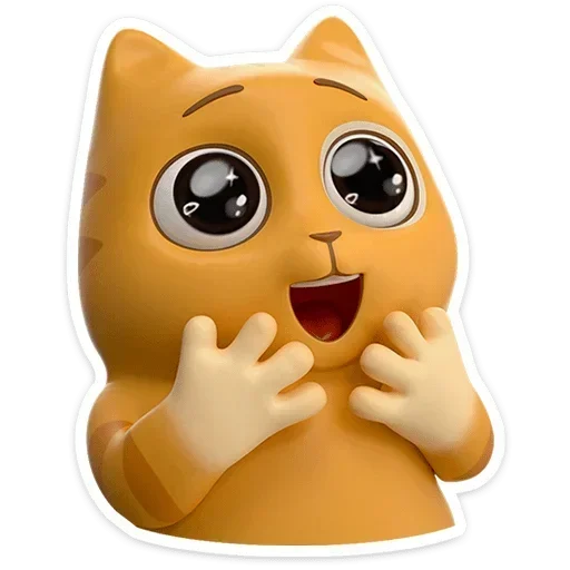 🤩 Стикер «Персик в 3D» для Telegram