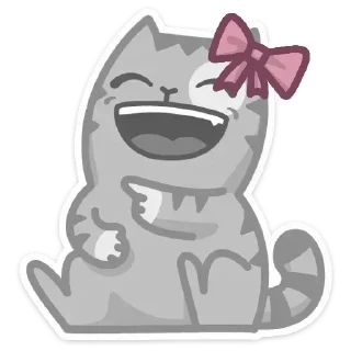 🌟 Стикер «Персик С Бантом» для Telegram