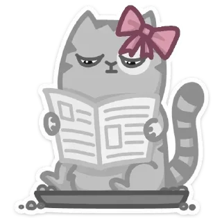 🌟 Стикер «Персик С Бантом» для Telegram