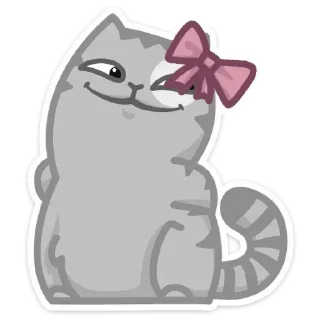 🌟 Стикер «Персик С Бантом» для Telegram