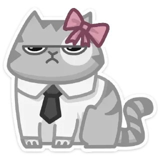 🌟 Стикер «Персик С Бантом» для Telegram