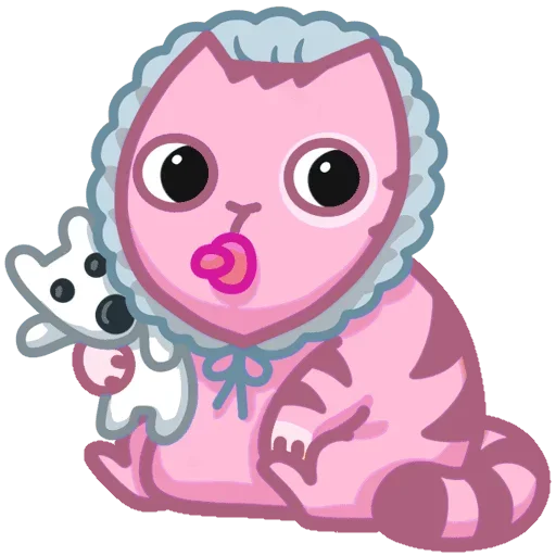 👶 Стикер «Персик Розовый» для Telegram