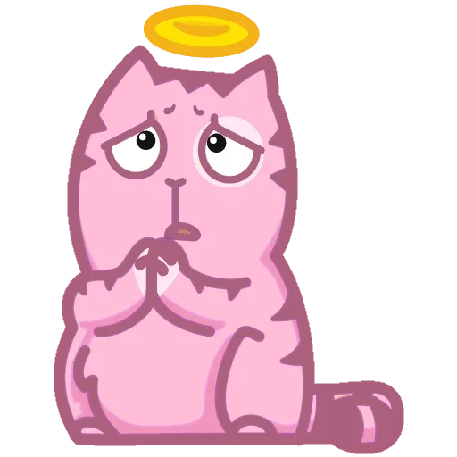 😣 Стикер «Персик Розовый» для Telegram