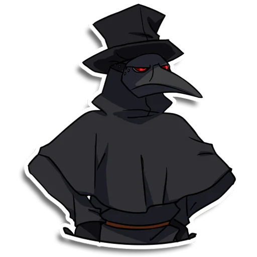 😠 Стикер «Plague doctor Pestkatze» для Telegram
