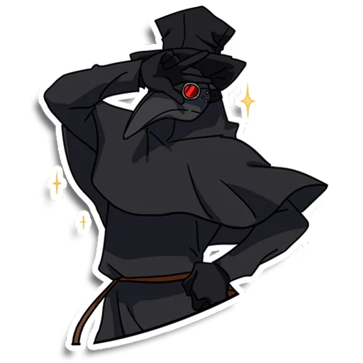 ✌️ Стикер «Plague doctor Pestkatze» для Telegram