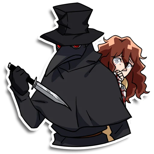 🔪 Стикер «Plague doctor Pestkatze» для Telegram