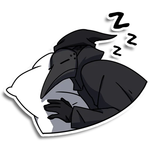 😴 Стикер «Plague doctor Pestkatze» для Telegram