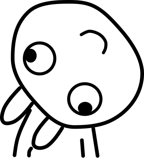 🙄 Стикер «我想静静» для Telegram