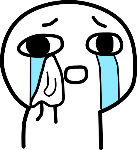😭 Стикер «我想静静» для Telegram