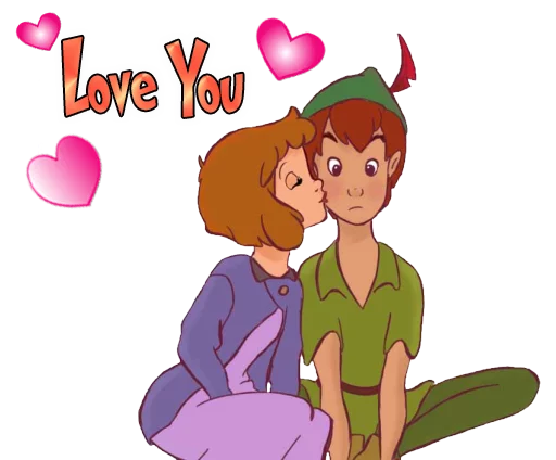 ❤ Стикер «Peter Pan» для Telegram