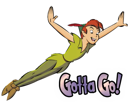 🚶 Стикер «Peter Pan» для Telegram