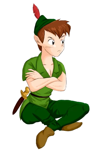 😒 Стикер «Peter Pan» для Telegram