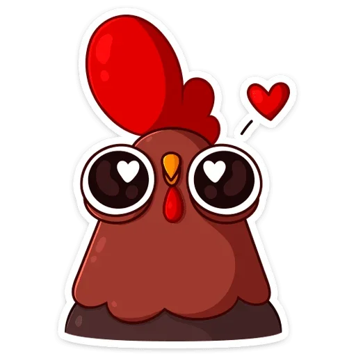 ❤️ Стикер «Петушок Петя» для Telegram