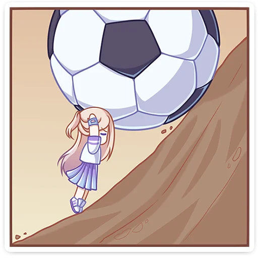 ⚽ Стикер «Филомена без надписей» для Telegram