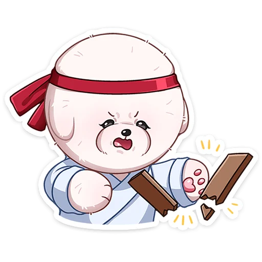 🥋 Стикер «Пиф» для Telegram