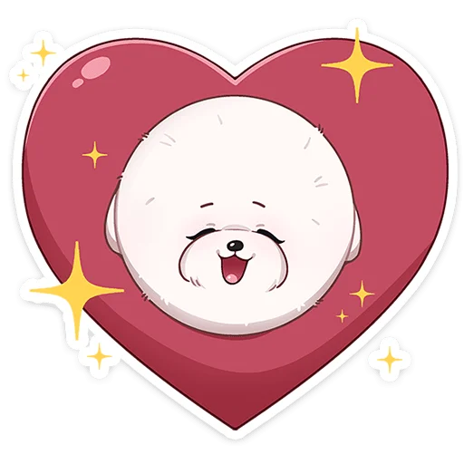 ❤️ Стикер «Пиф» для Telegram