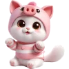 🥹 Эмодзи «Хрюшка котик» для Telegram