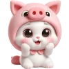 🥹 Эмодзи «Хрюшка котик» для Telegram