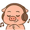 🎧 Эмодзи «Свиняшка» для Telegram