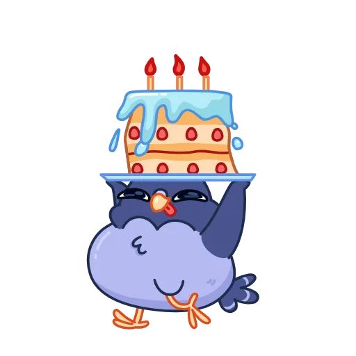 🎂 Стикер «Голубчик» для Telegram