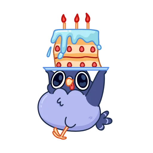 🎂 Эмодзи «Pigeons - Гульки анимированные» для Telegram