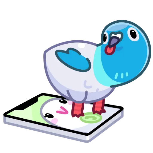 🍑 Эмодзи «Pigeons - Гульки анимированные» для Telegram